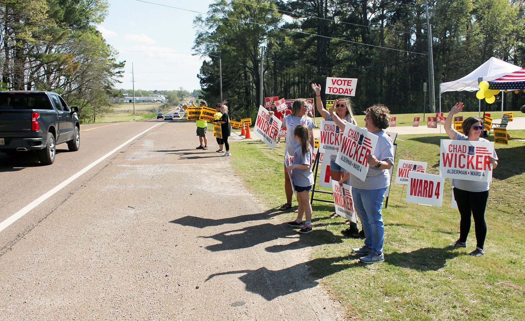 Supporters and Voters at Hernando Fire Station #2